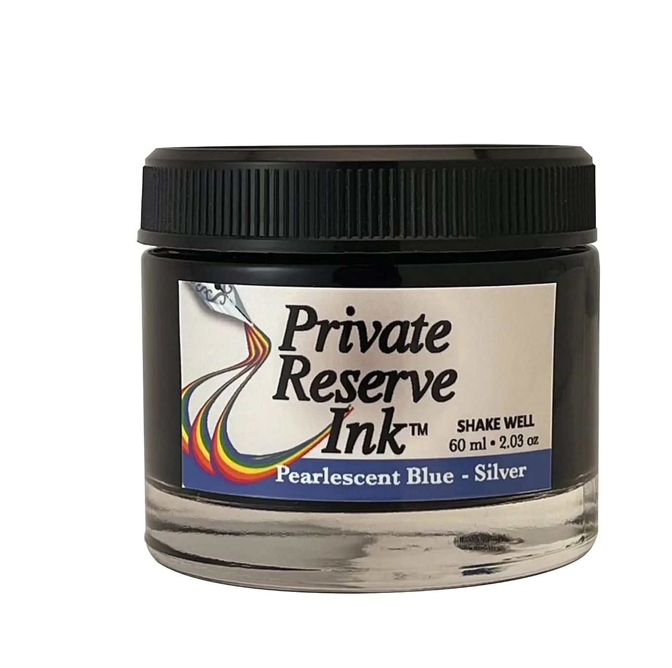 Private Reserve Ink PEARLESCENT - Ink Bottle for 60ml Fountain Pen (Blue/Silver)