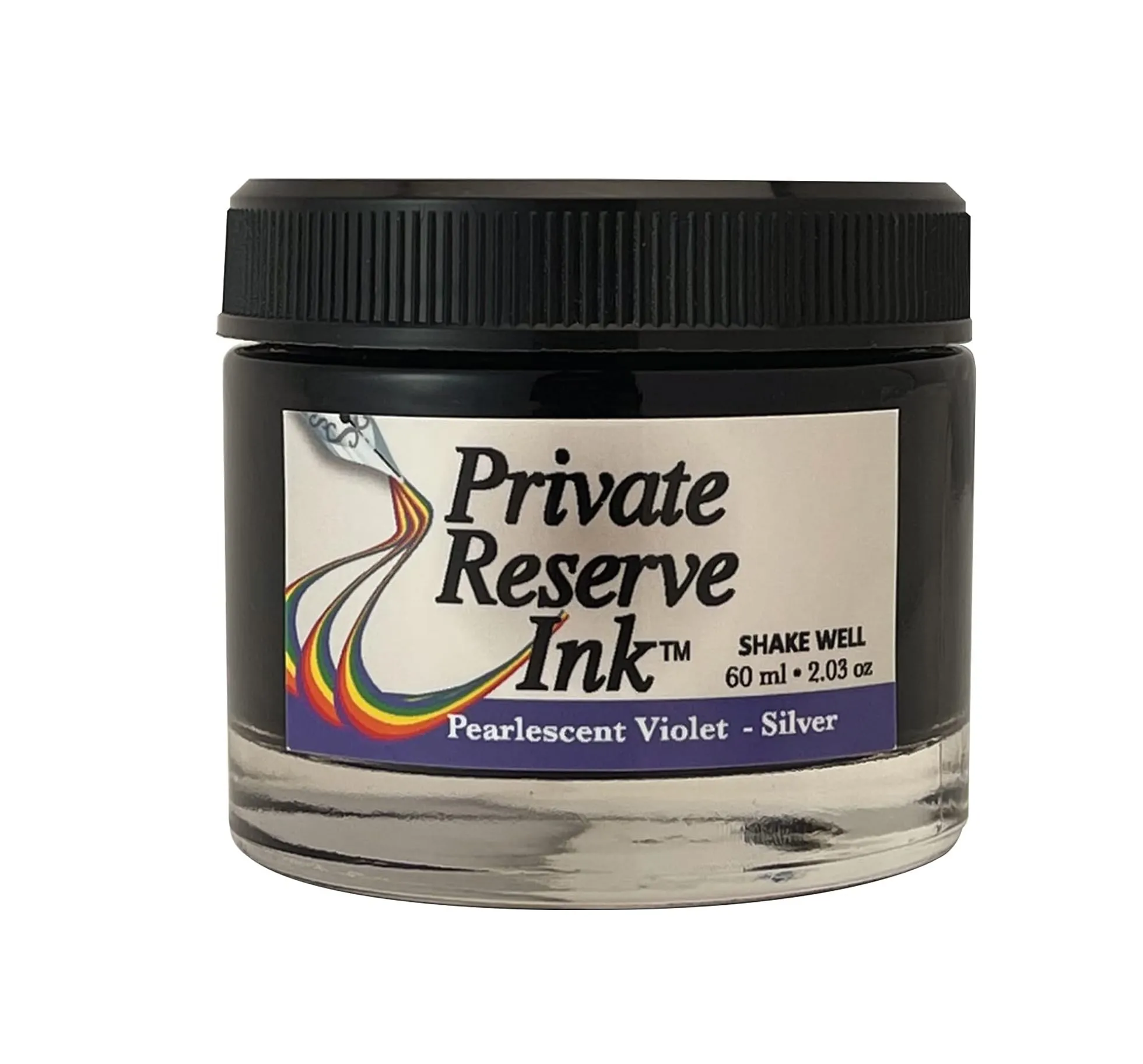 Private Reserve Ink PEARLESCENT - 60 ml Ink Bottle for Fountain Pen (Violet/Silver)