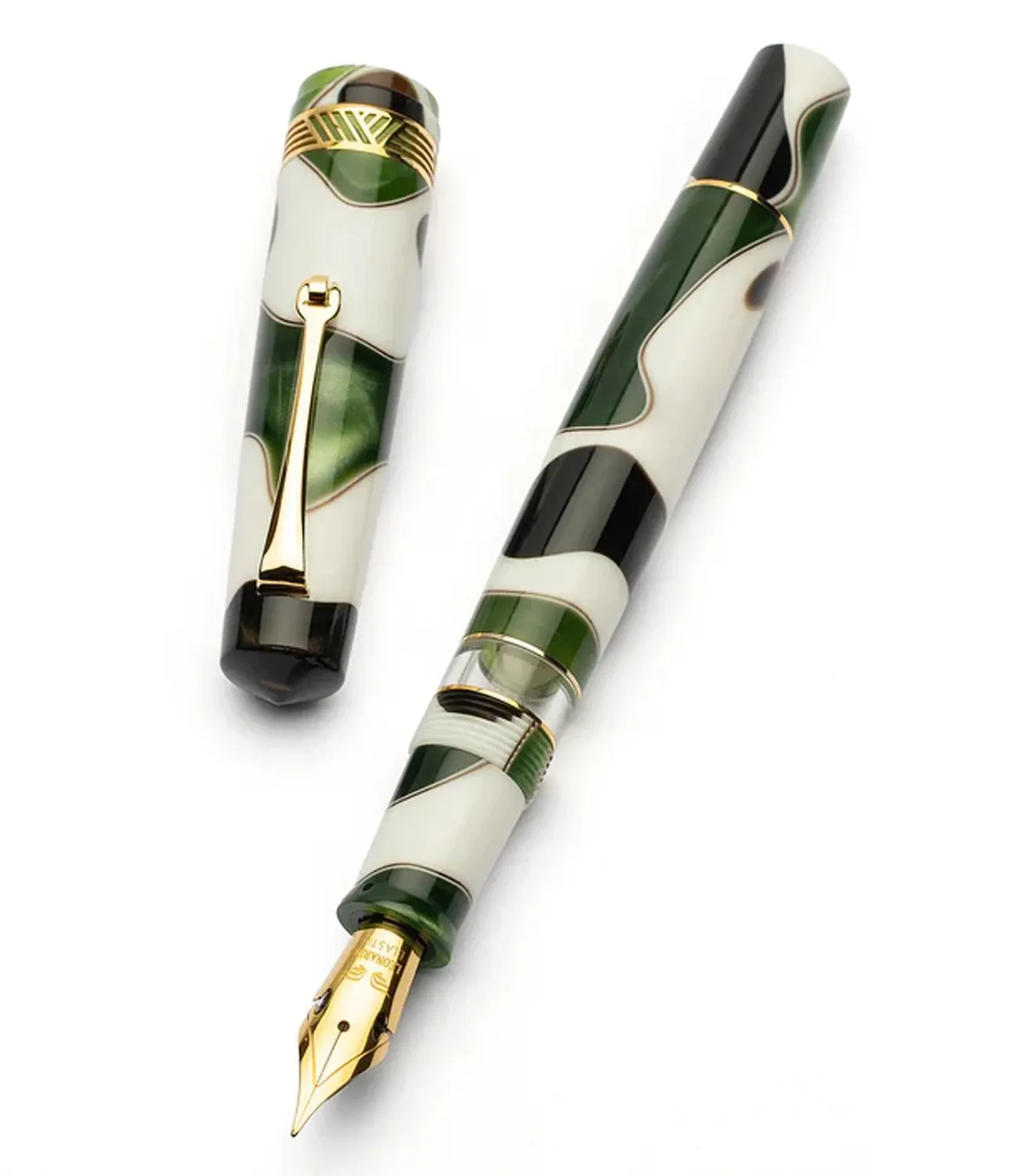 Leonardo Magico Fountain Pen - Foglia Green GT FINE