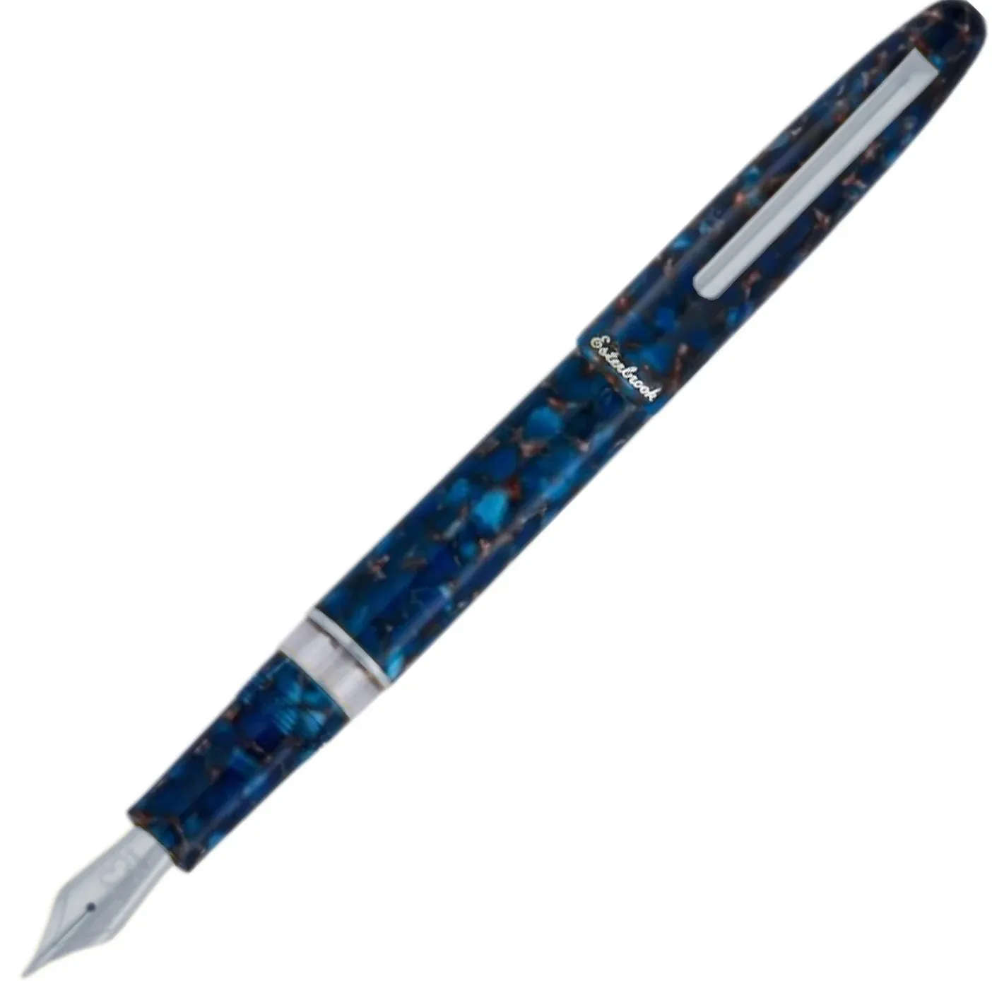 Esterbrook Estie Button Fill Fountain Pen - Nouveau Blue CT Medium