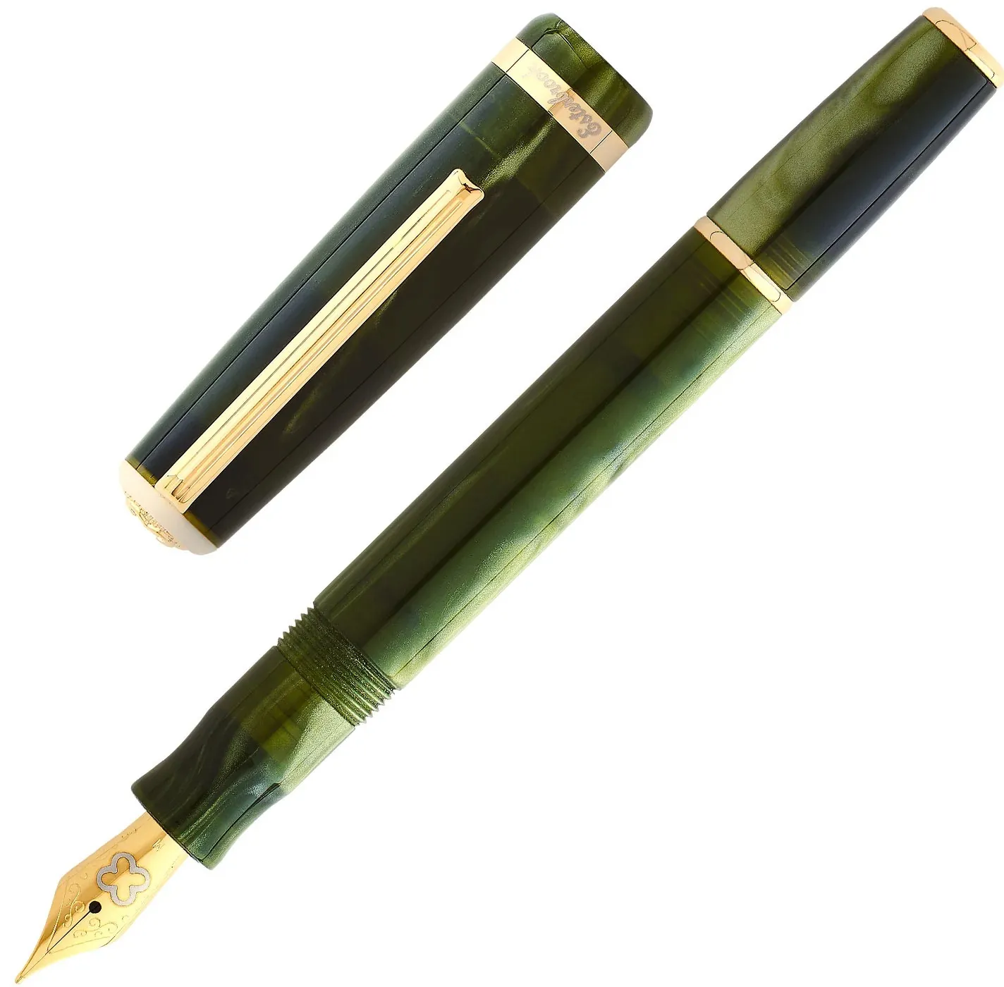 Esterbrook JR Pocket Fountain Pen - Palm Green GT Extra Fine