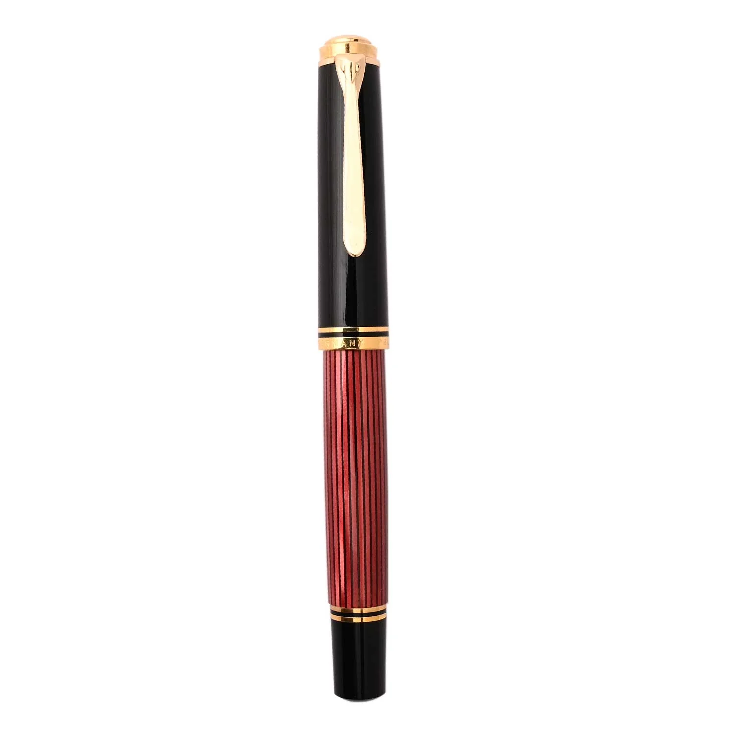 Pelikan M800 Fountain Pen - Black Red GT Broad