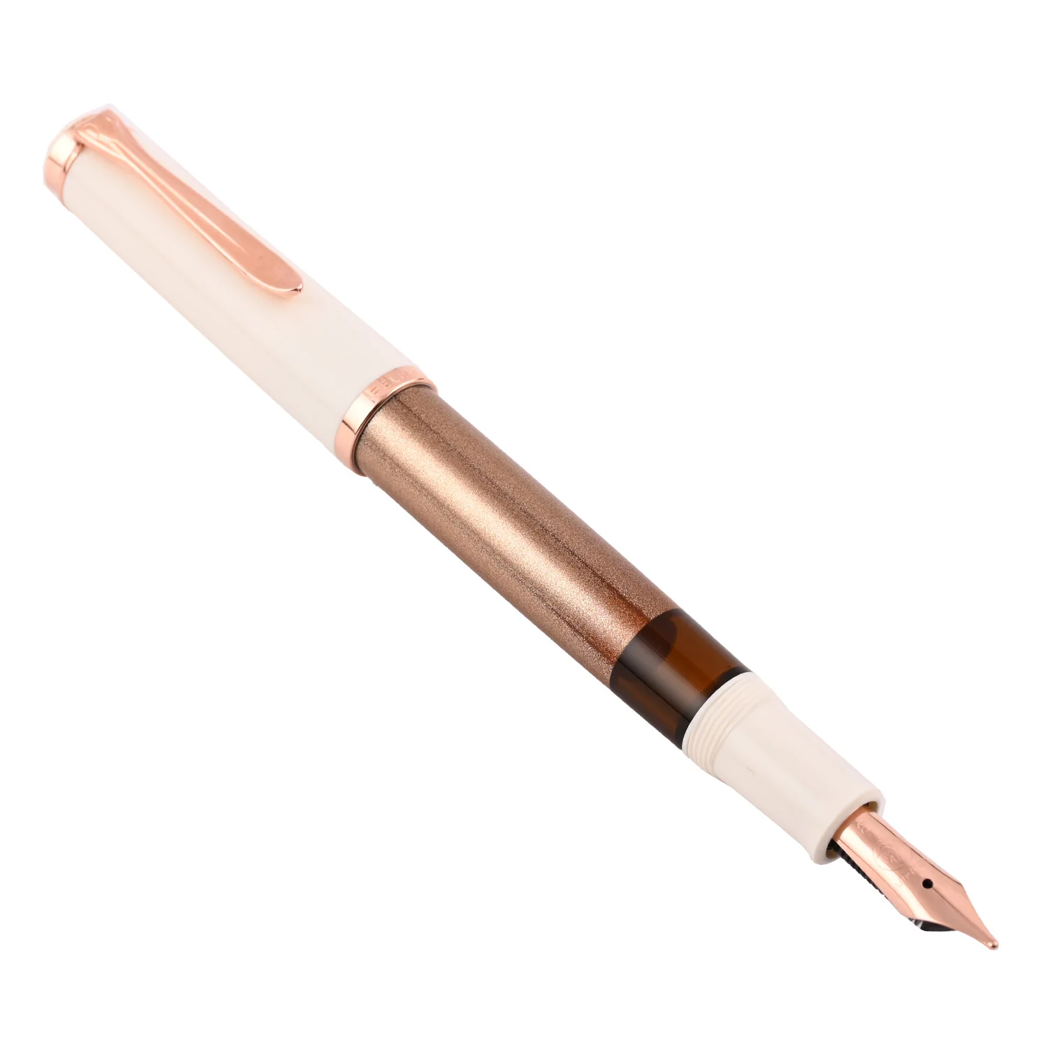Pelikan M200 Fountain Pen - Copper Rose Gold Fine