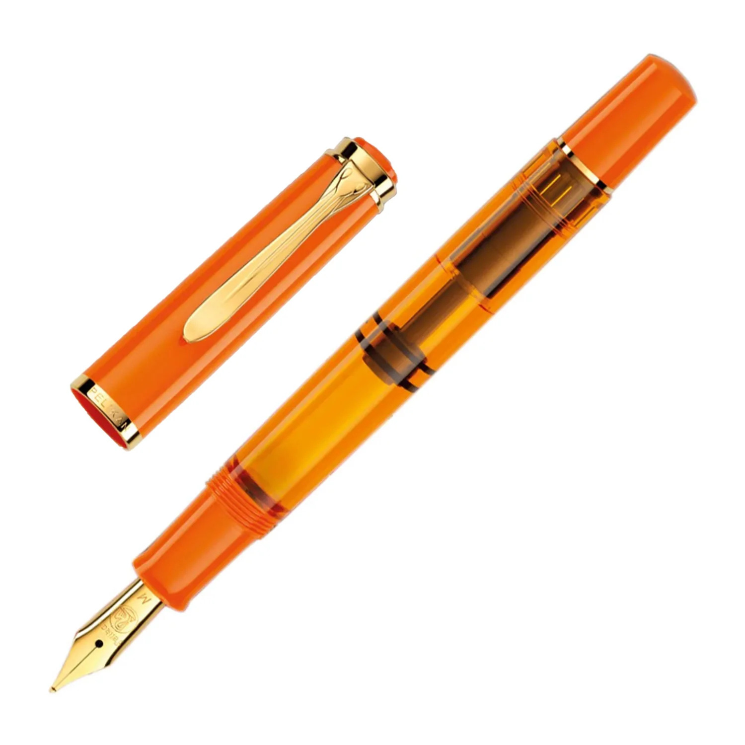 Pelikan M200 Fountain Pen - Orange Delight GT  Broad