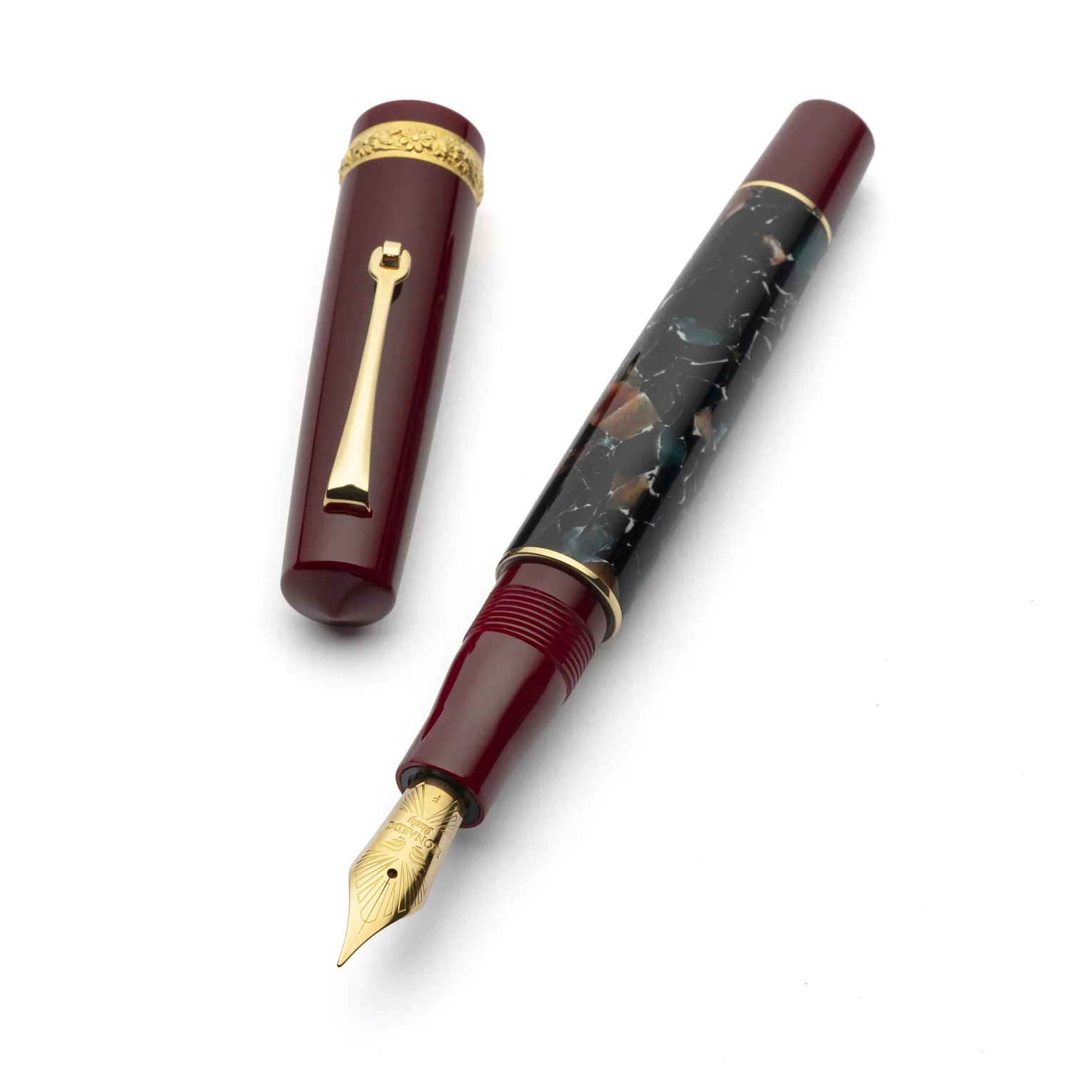 Leonardo x Dolcevita Momento Zero Fountain Pen - Marmo Pompei GT Fine