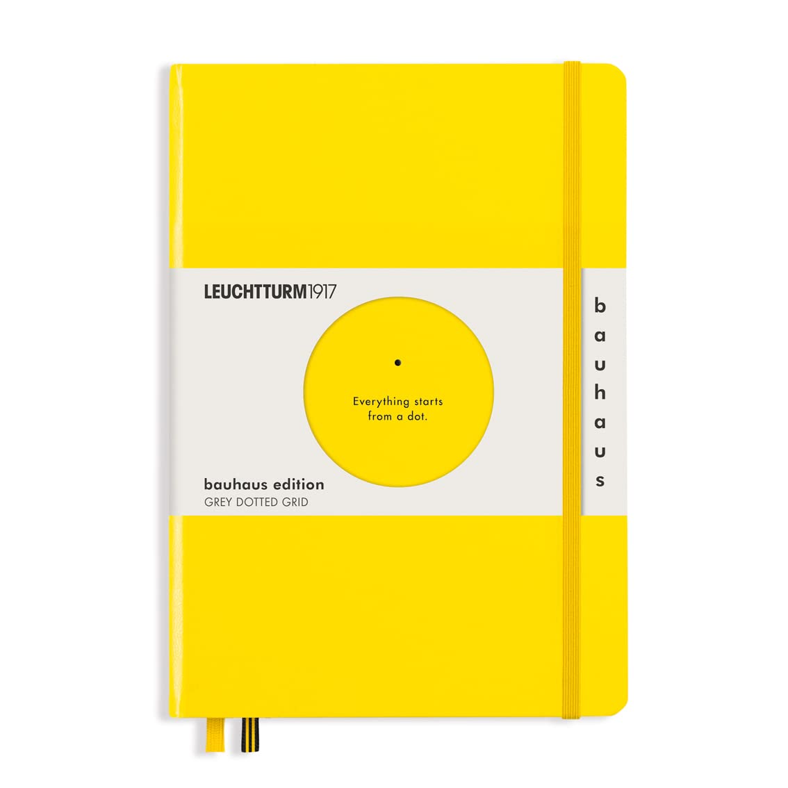 LEUCHTTURM1917 Bauhaus Edition A5 Dotted Notebook Lemon