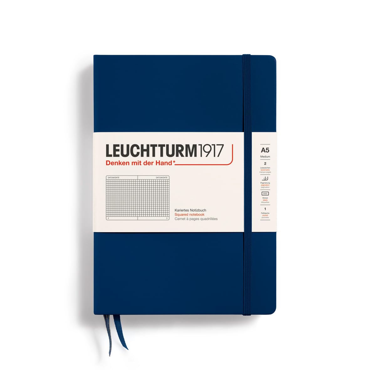 LEUCHTTURM1917 RULED NOTEBOOK-A5(251) - NAVY