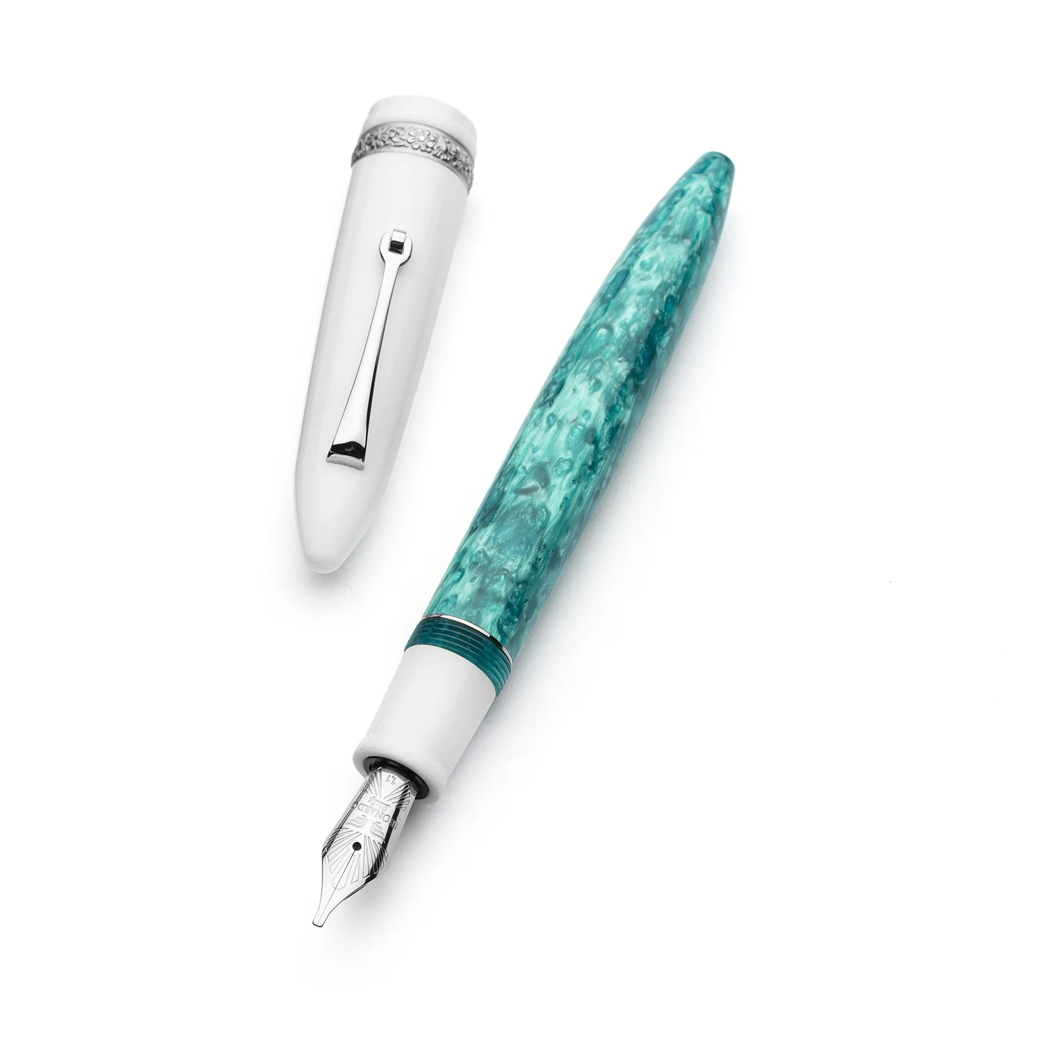 Leonardo x Dolcevita Furore Fountain Pen - Smeralda CT  Broad