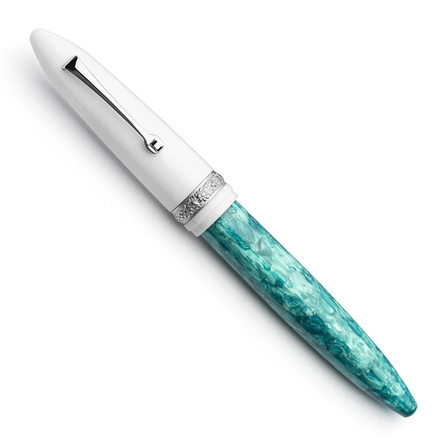 Leonardo x Dolcevita Furore Fountain Pen - Smeralda CT  Broad