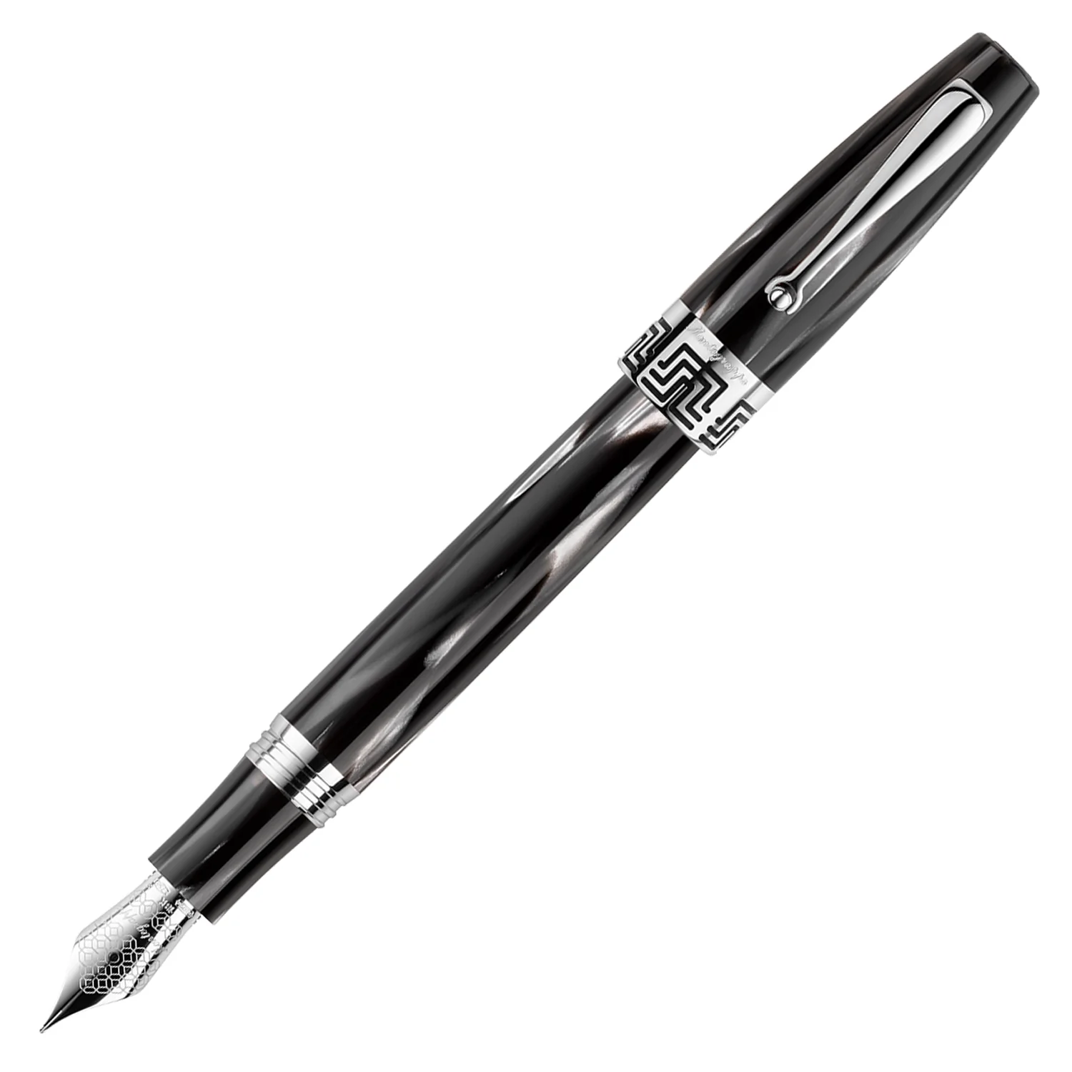Montegrappa Extra 1930 Fountain Pen - Black & White Broad