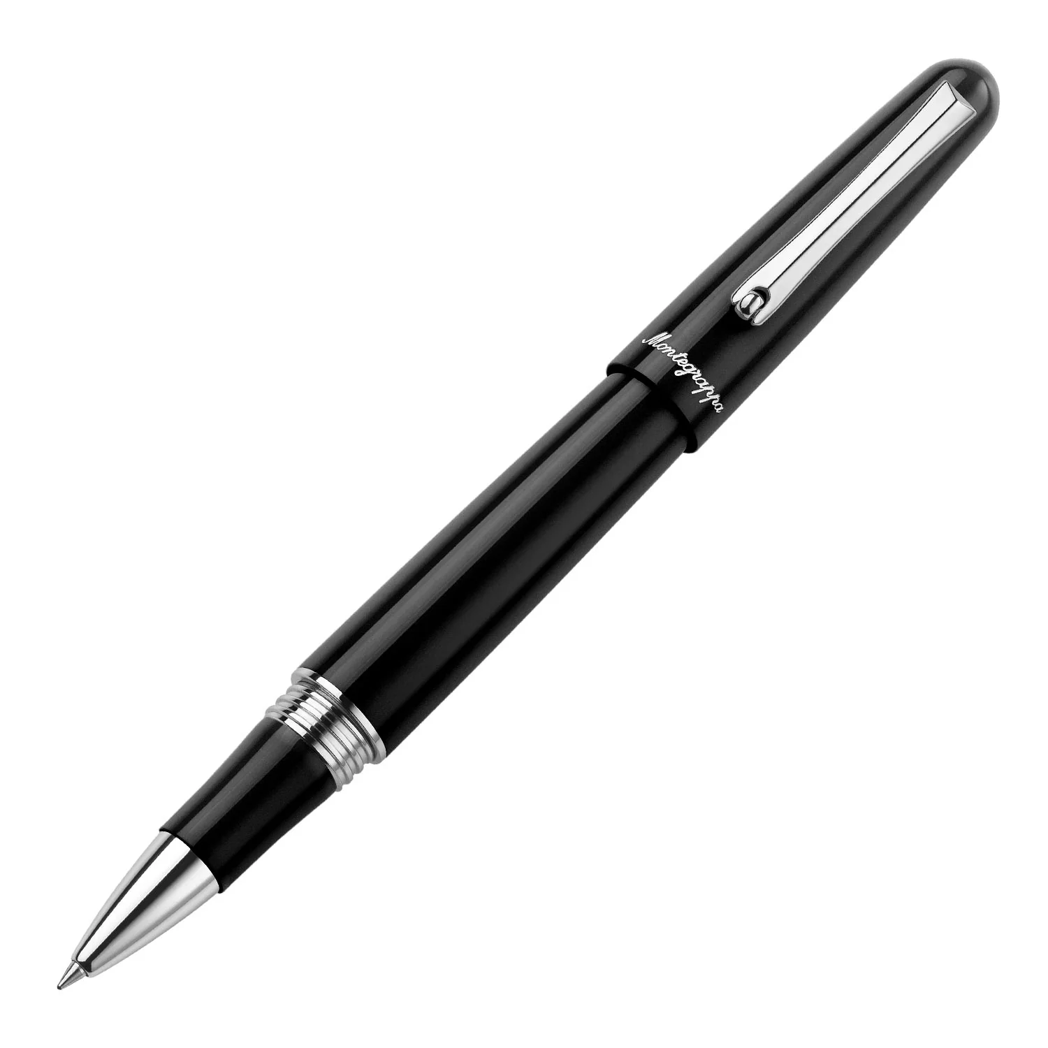 Montegrappa Elmo 01 Roller Ball Pen, Black CT
