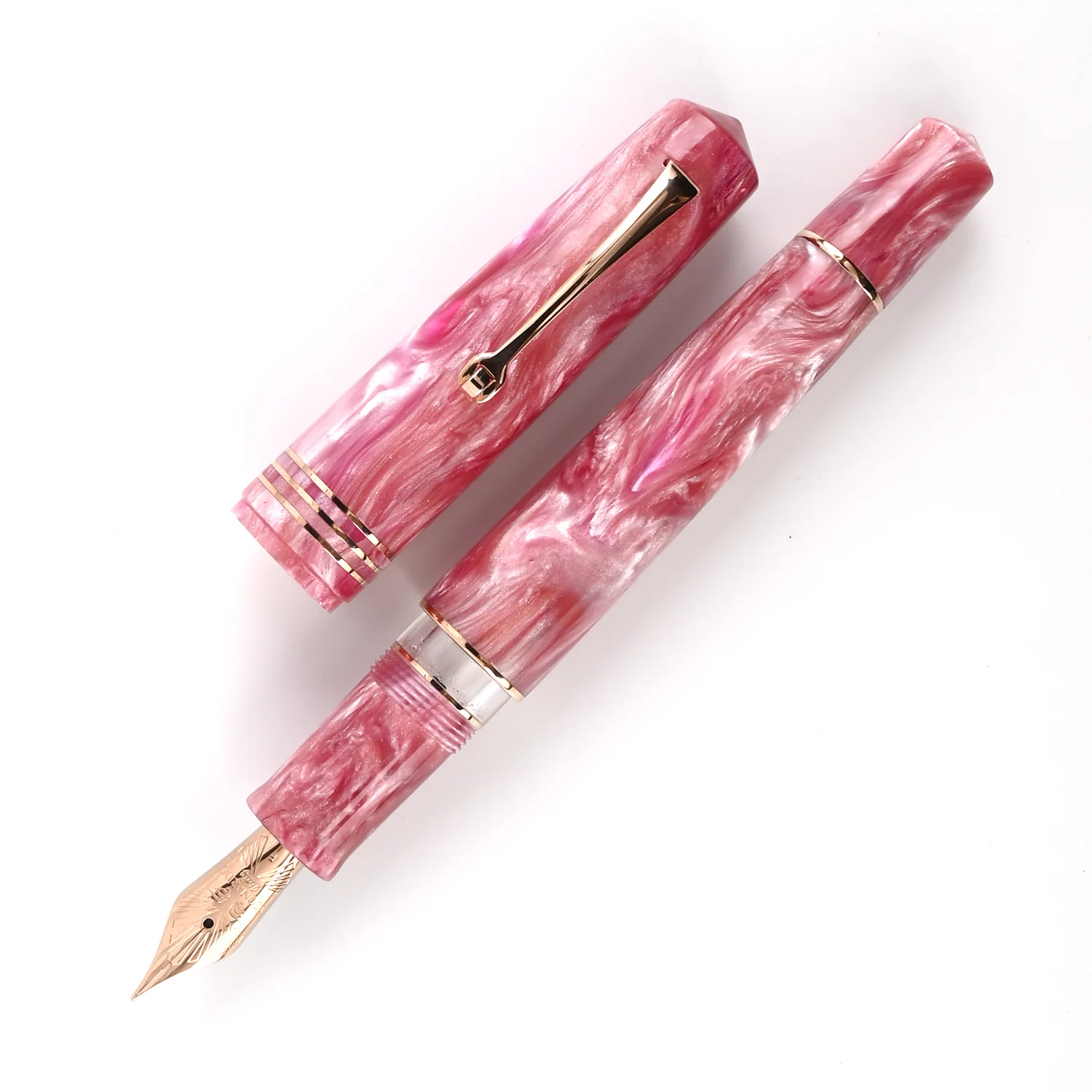 Leonardo MZ Grande 2.0 The Power of Flowers No.6 14K Gold Fountain Pen - Sakura RGT