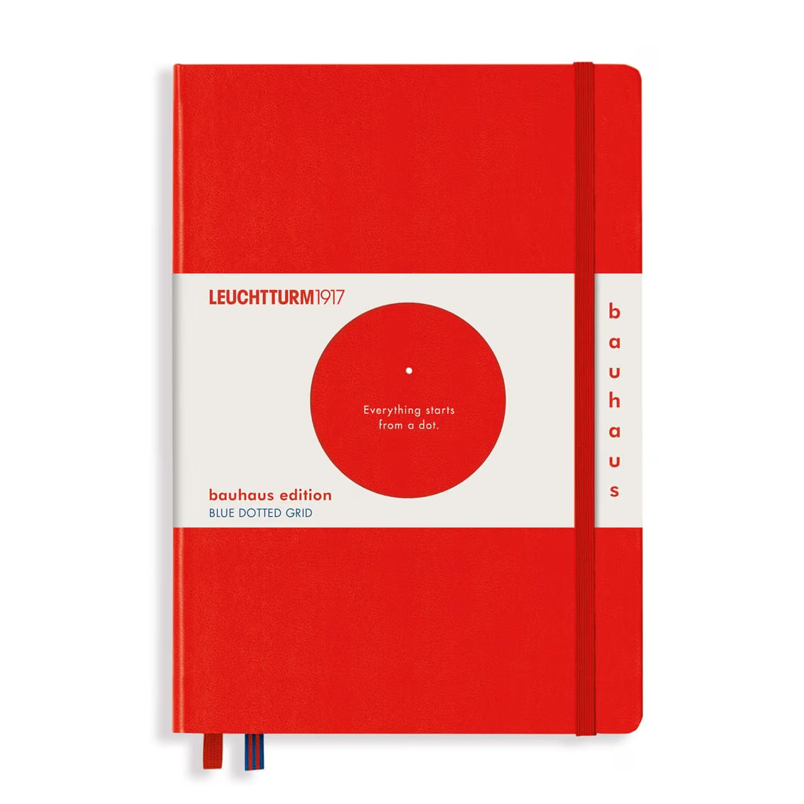 LEUCHTTURM1917 Bauhaus Edition A5 Dotted Notebook Red