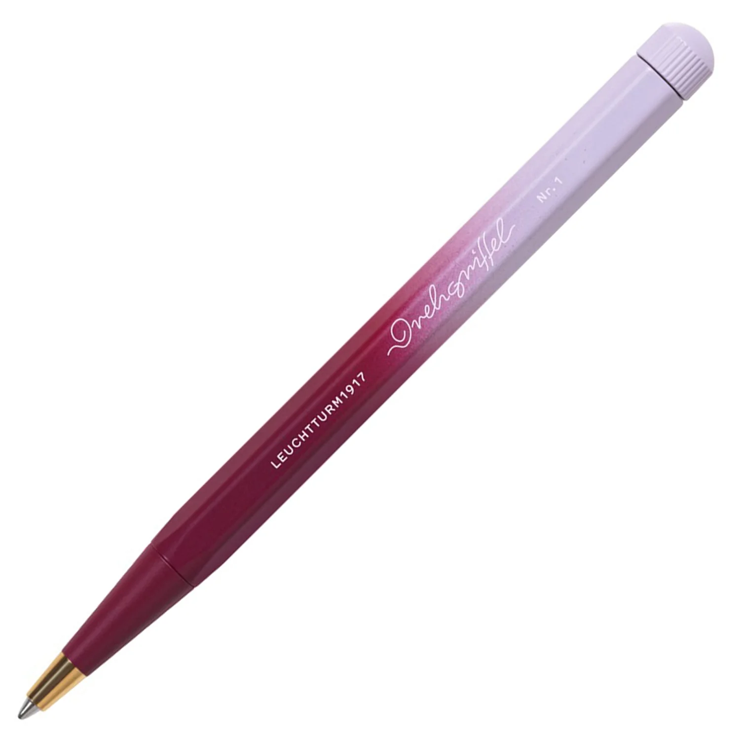 Leuchtturm1917 Drehgriffel Nr. 1 Gradient Edition Ball Pen - Port Red / Lilac (Limited Edition)