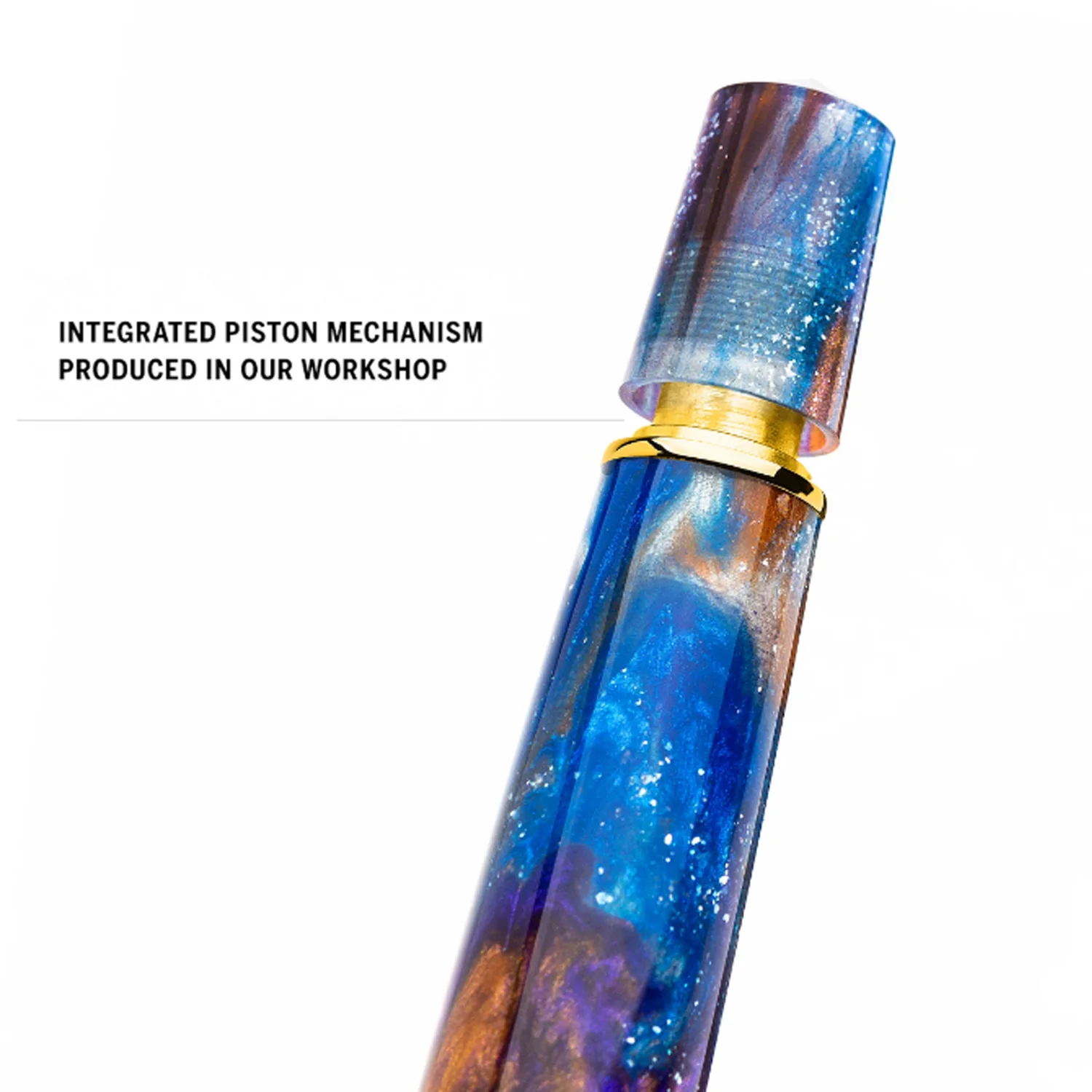 Leonardo MZ Grande 2.0 Galattica No.8 14K Gold Fountain Pen - Universe GT (Limited Edition) medium