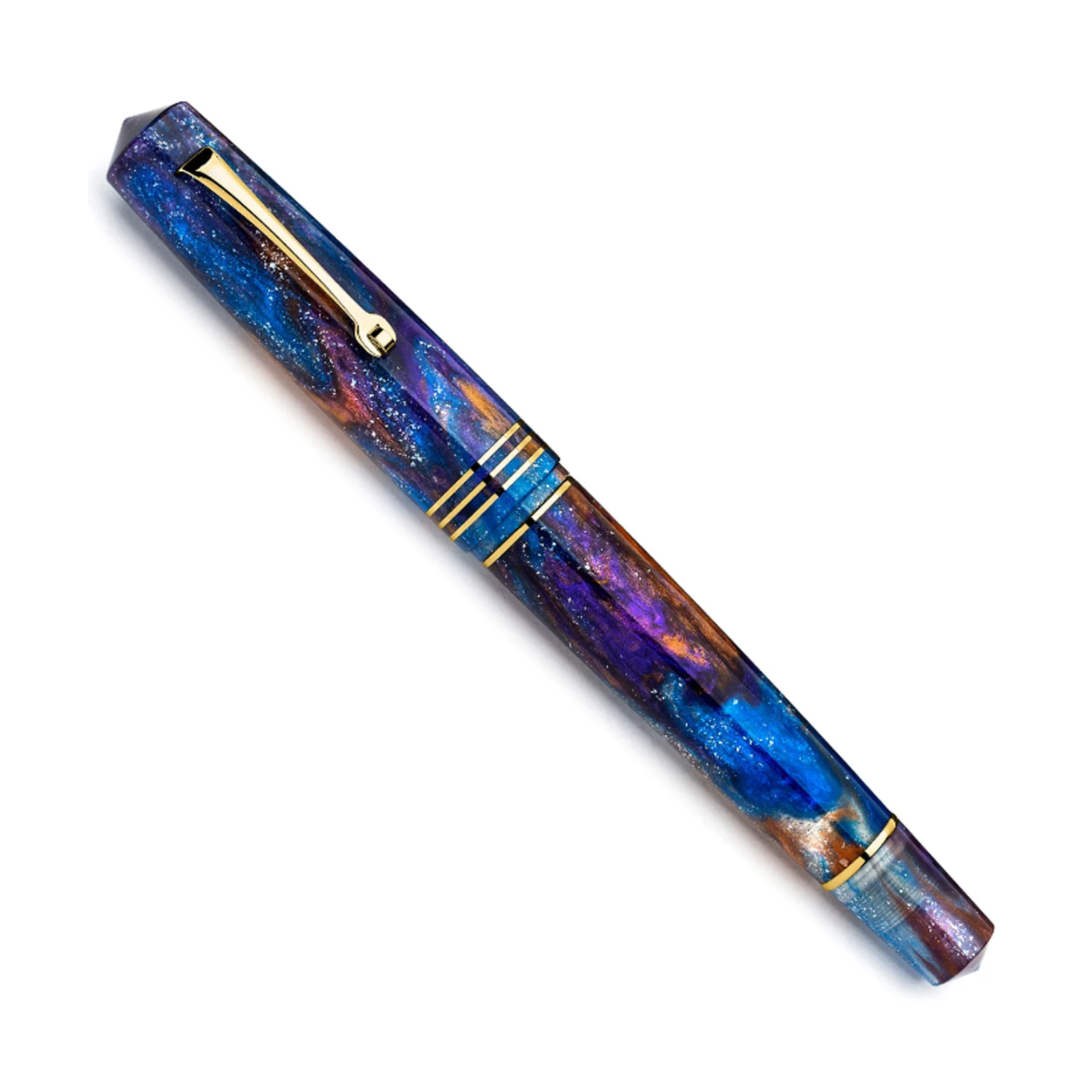 Leonardo MZ Grande 2.0 Galattica No.8 14K Gold Fountain Pen - Universe GT (Limited Edition) medium