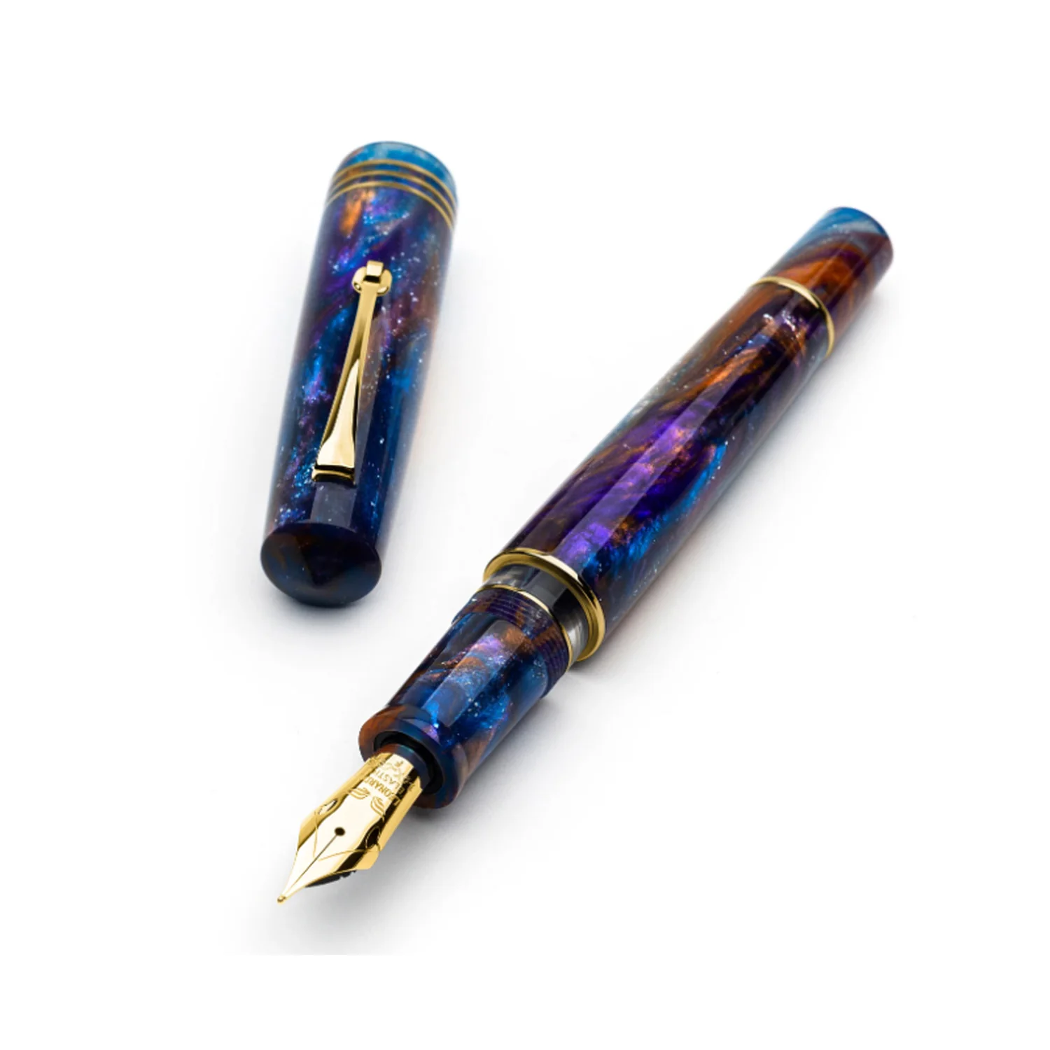 Leonardo MZ Grande 2.0 Galattica No.8 14K Gold Fountain Pen - Universe GT (Limited Edition) Broad