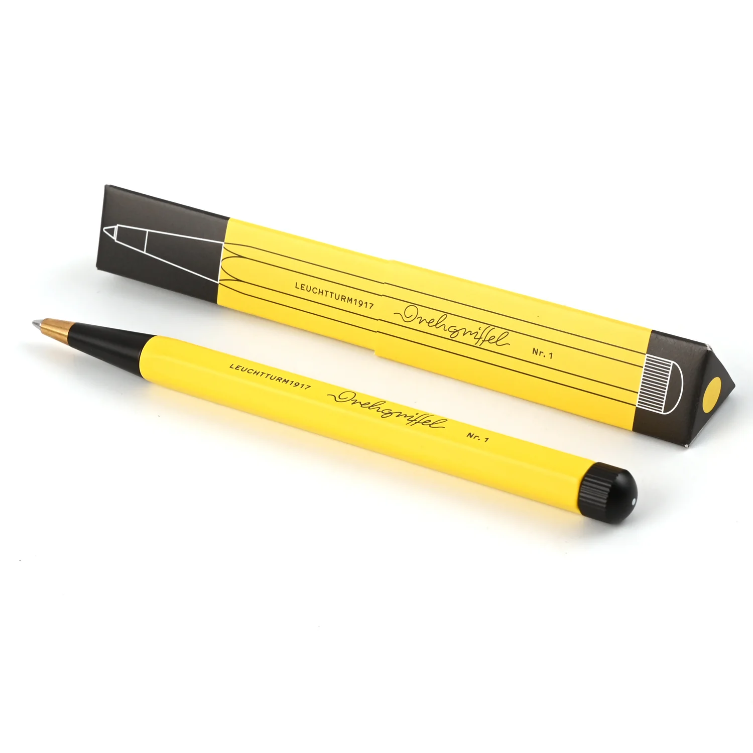 Leuchtturm1917 Drehgriffel Nr. 1 Bauhaus Lemon/Black Ballpoint Pen