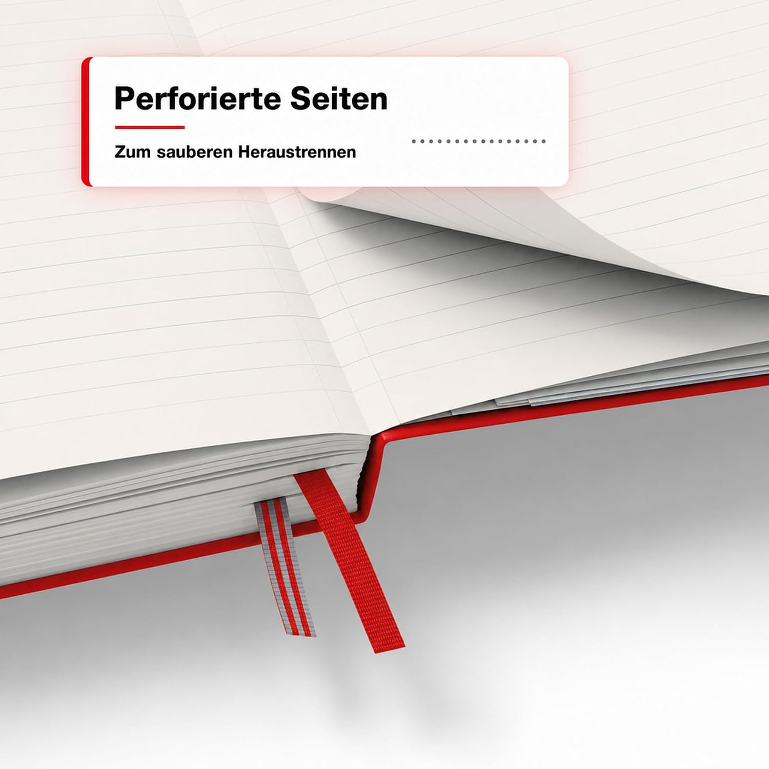 LEUCHTTURM1917 Medium A5 Ruled Hardcover Notebook Cherry