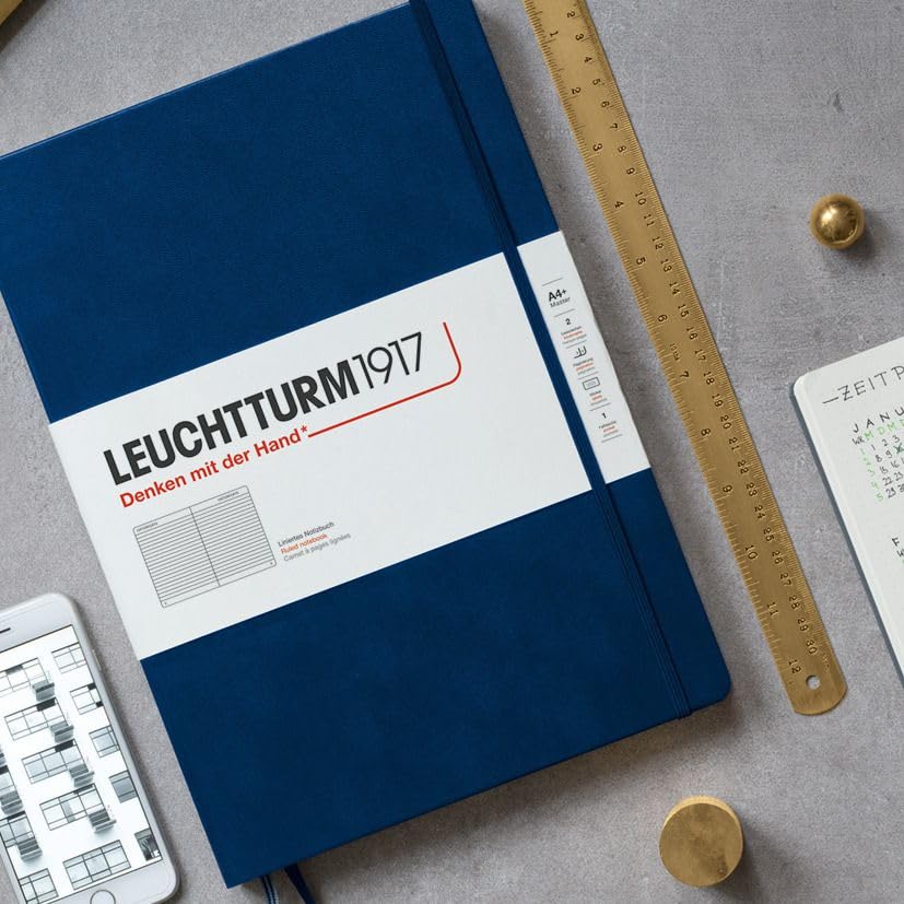 LEUCHTTURM1917 Master A4+ Squared Notebook Navy