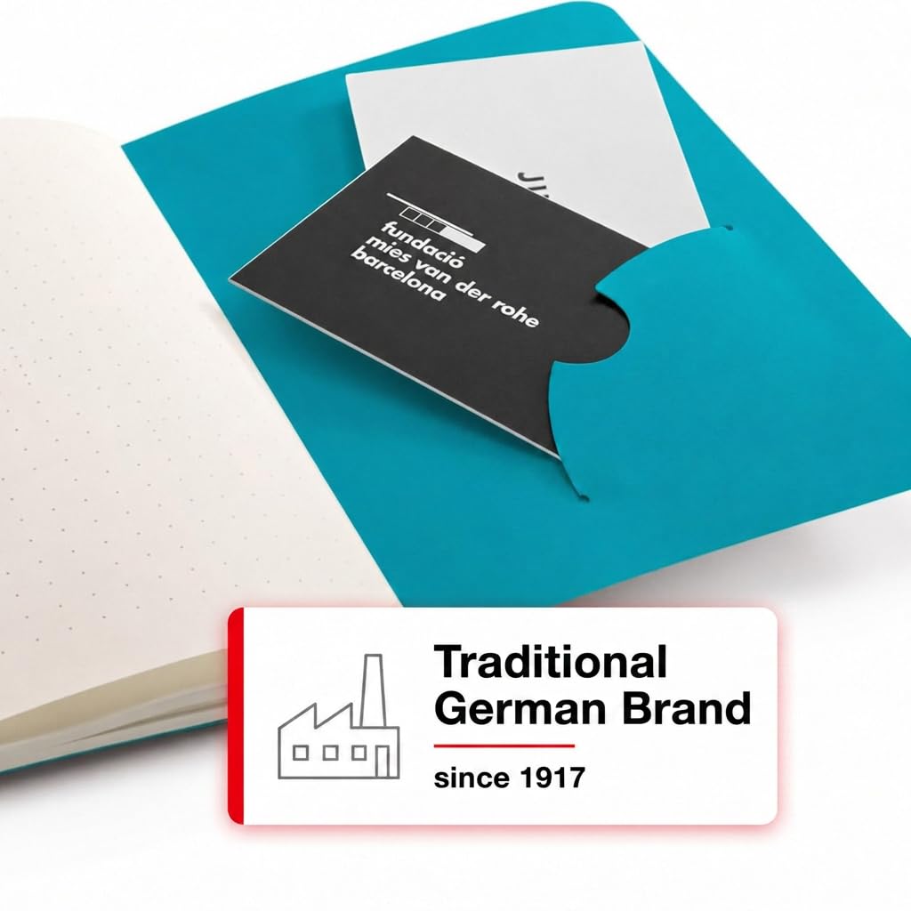 LEUCHTTURM1917 Bullet Journal Pocket 3-Pack Turquoise Dotted