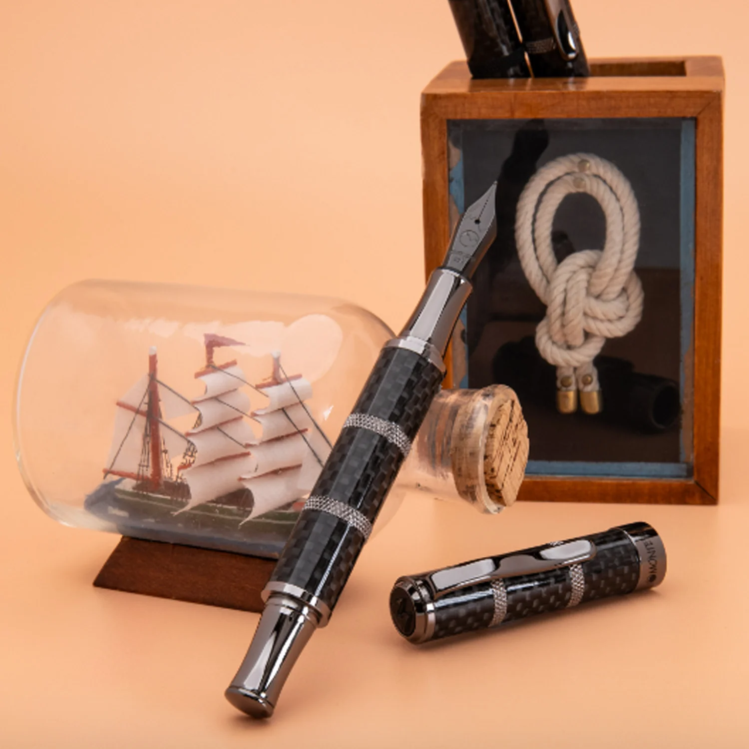 Monteverde Regatta Sport Fountain Pen - Carbon Fibre  FINE