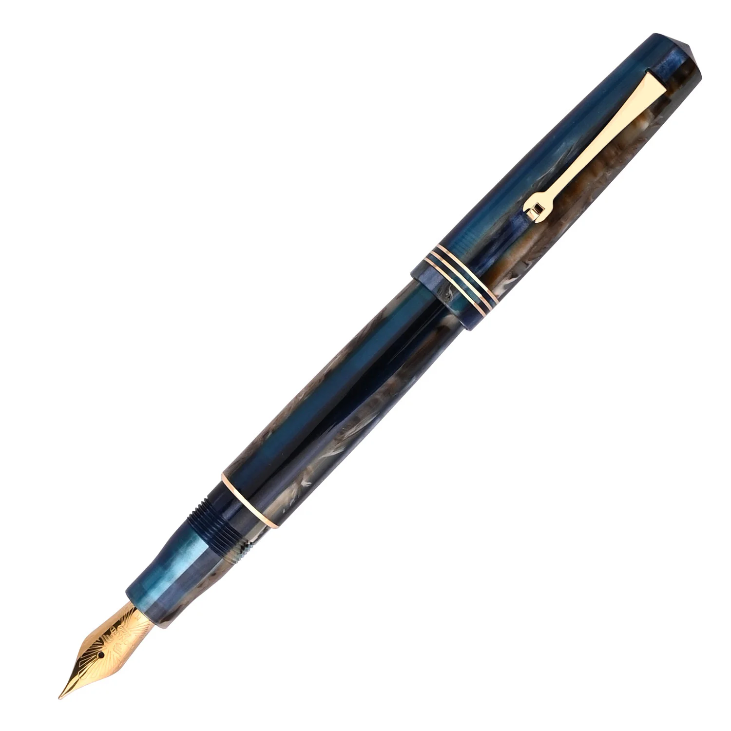 Leonardo Momento Zero Fountain Pen - Blue Hawaii GT Extra Fine