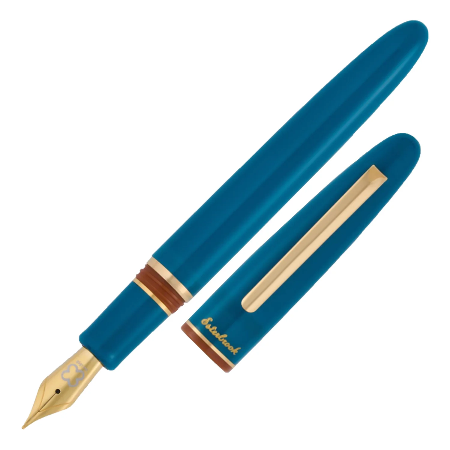Esterbrook Back to the Land Estie Piston Fountain Pen - Funky Lake GT   Extra Fine