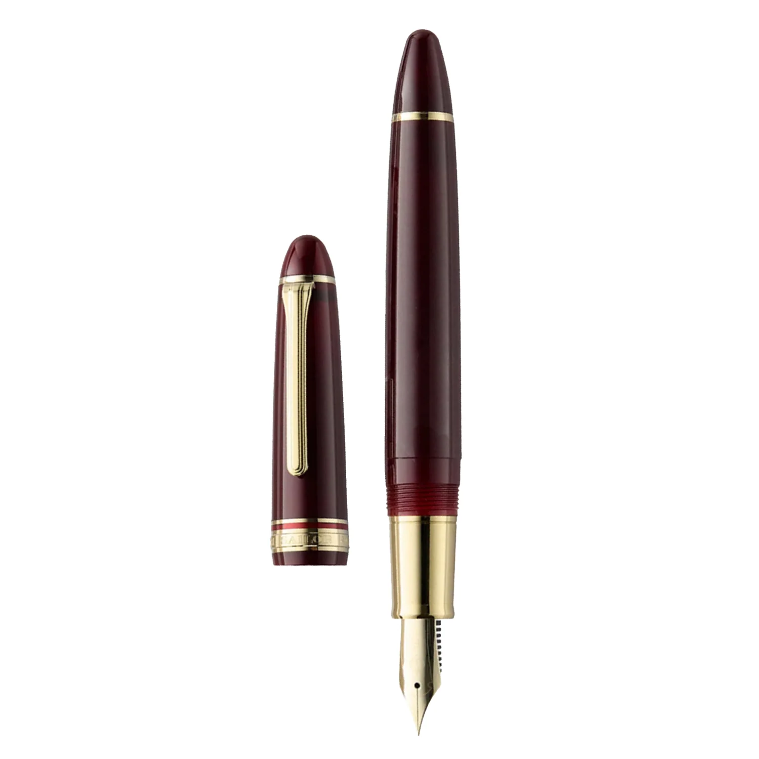 Sailor 1911L Casual Stable Fountain Pen - Muted Red GT Medium