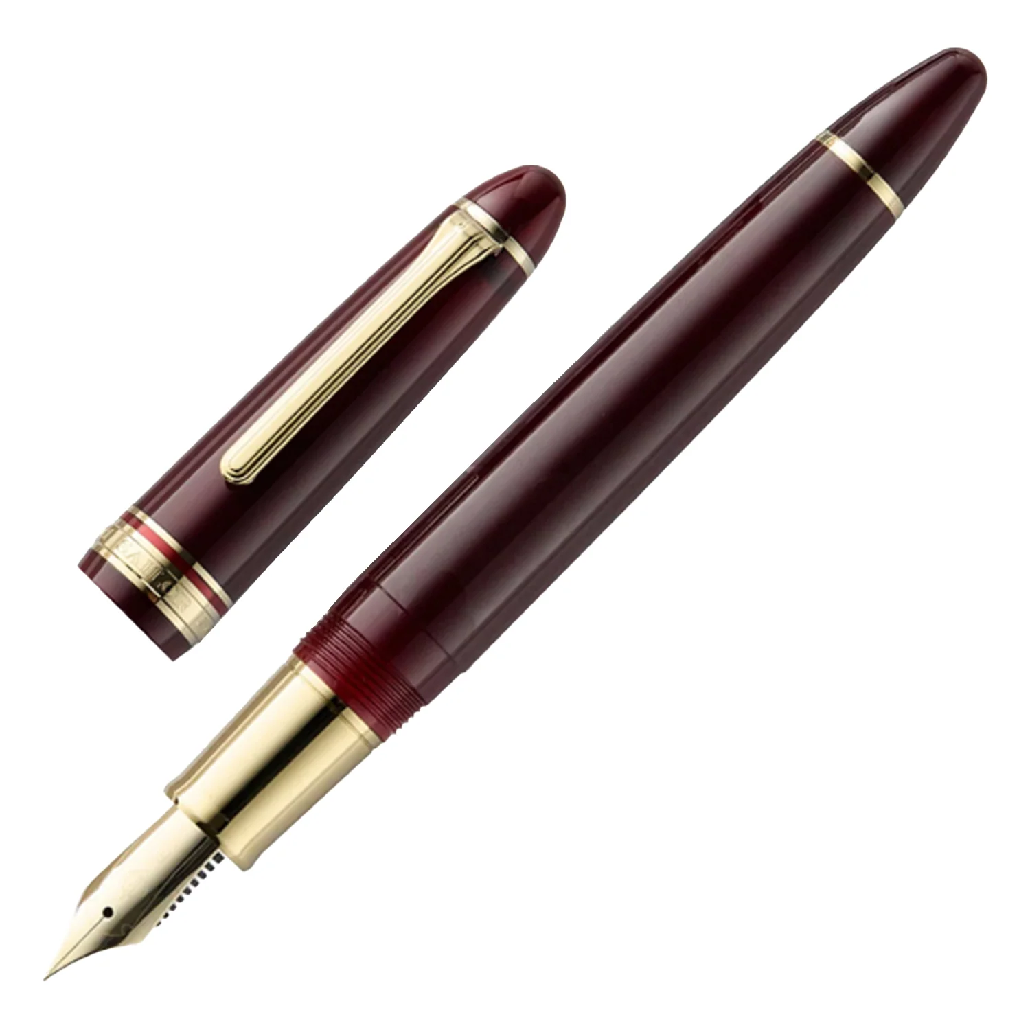 Sailor 1911L Casual Stable Fountain Pen - Muted Red GT Medium